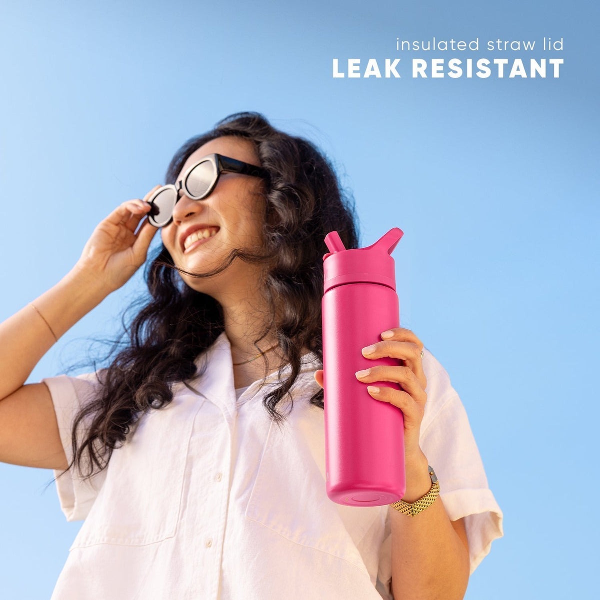 Summit Water Bottle with Straw Lid