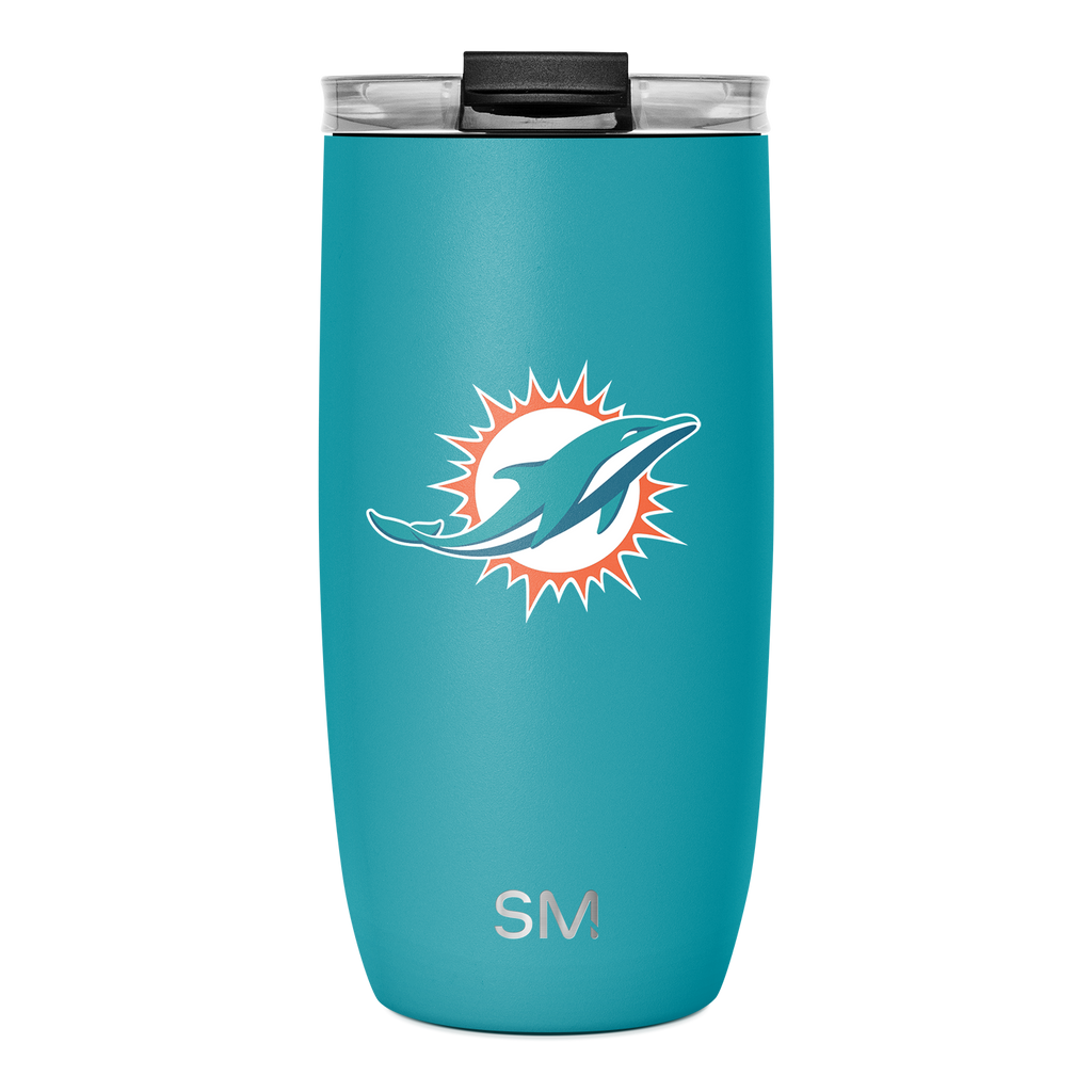 NFL Voyager Tumbler with Clear Flip Lid & Straw